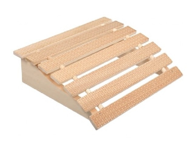 Подголовник липовый мягкий  с орнаментом Рогожка Банные штучки 33424